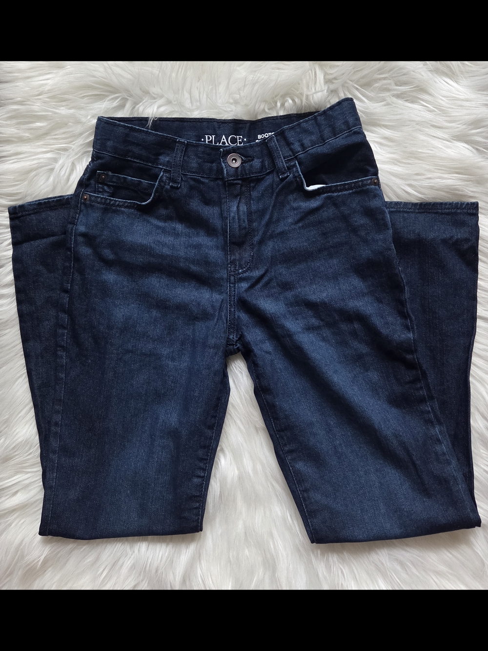 The Children's Place Girls' Dark Blue Bootcut Jeans